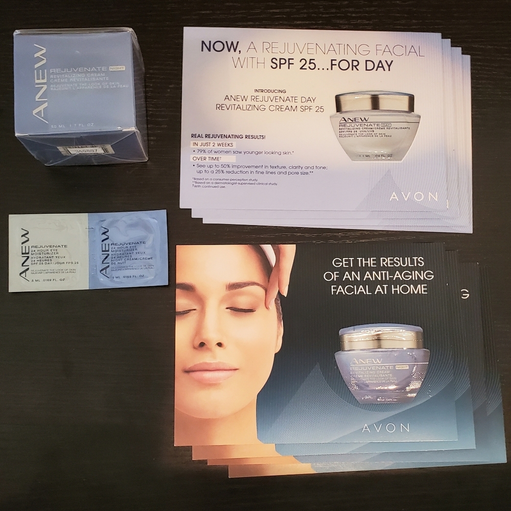 Full Size Avon Anew Rejuvenate Night Cream + Samples